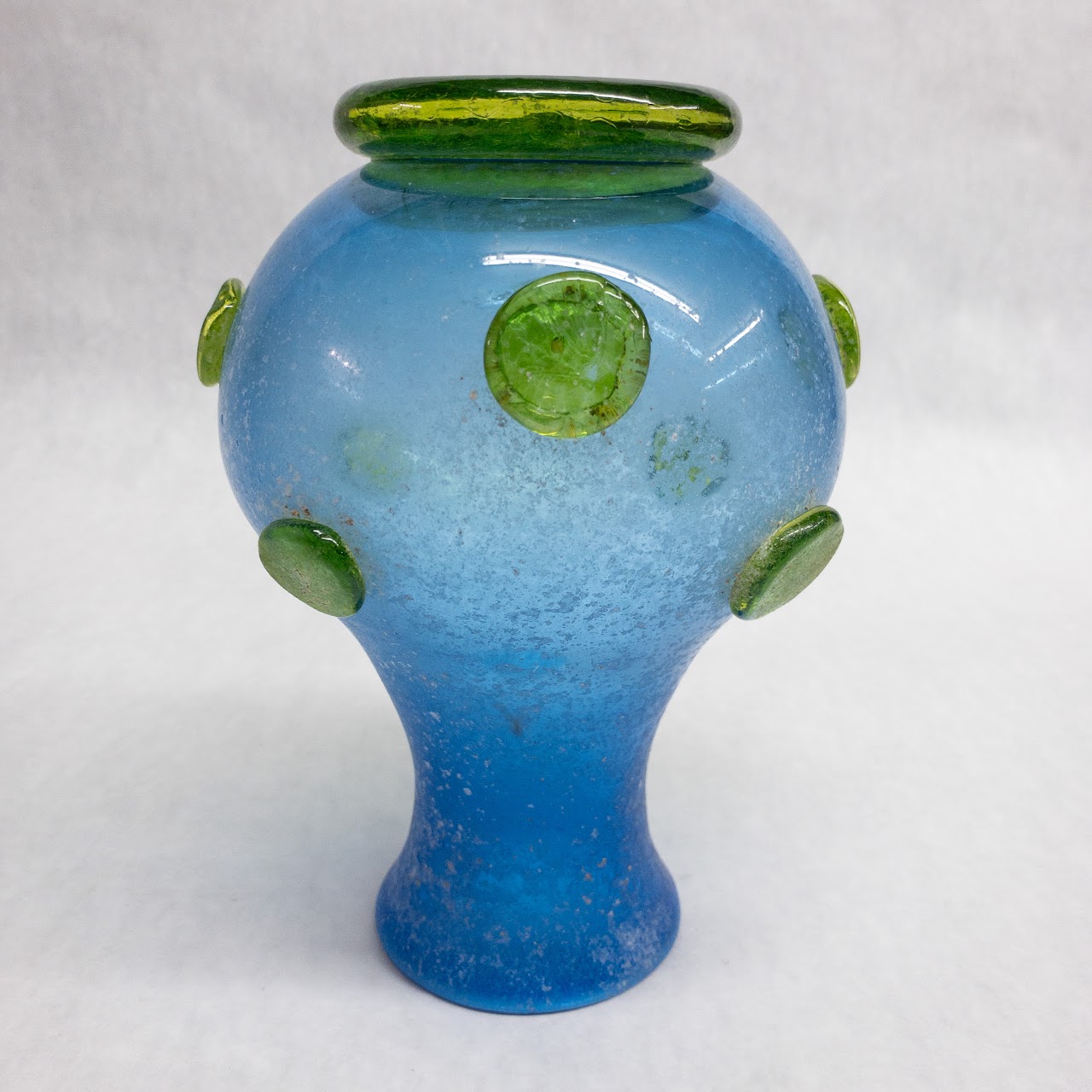 Armandio Signed Frosted Art Glass Vase