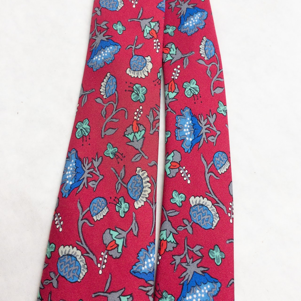 Hermès Floral Silk Tie