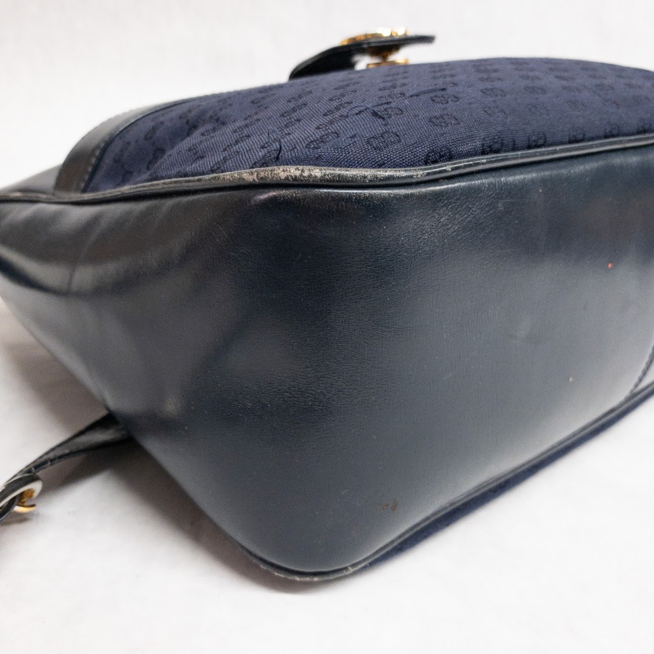 Gucci Vintage Black & Navy Monogrammed Bag