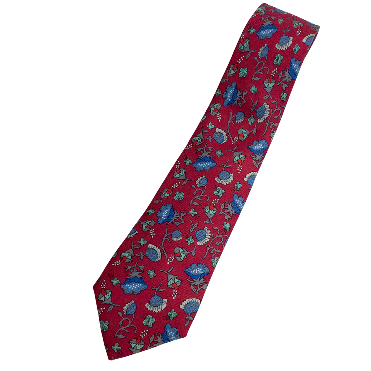 Hermès Floral Silk Tie