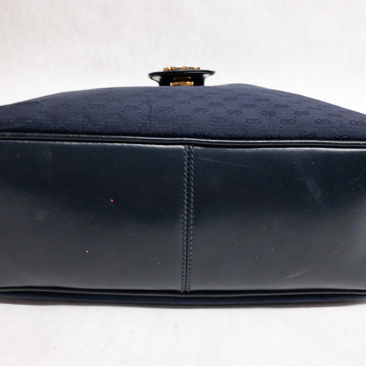 Gucci Vintage Black & Navy Monogrammed Bag