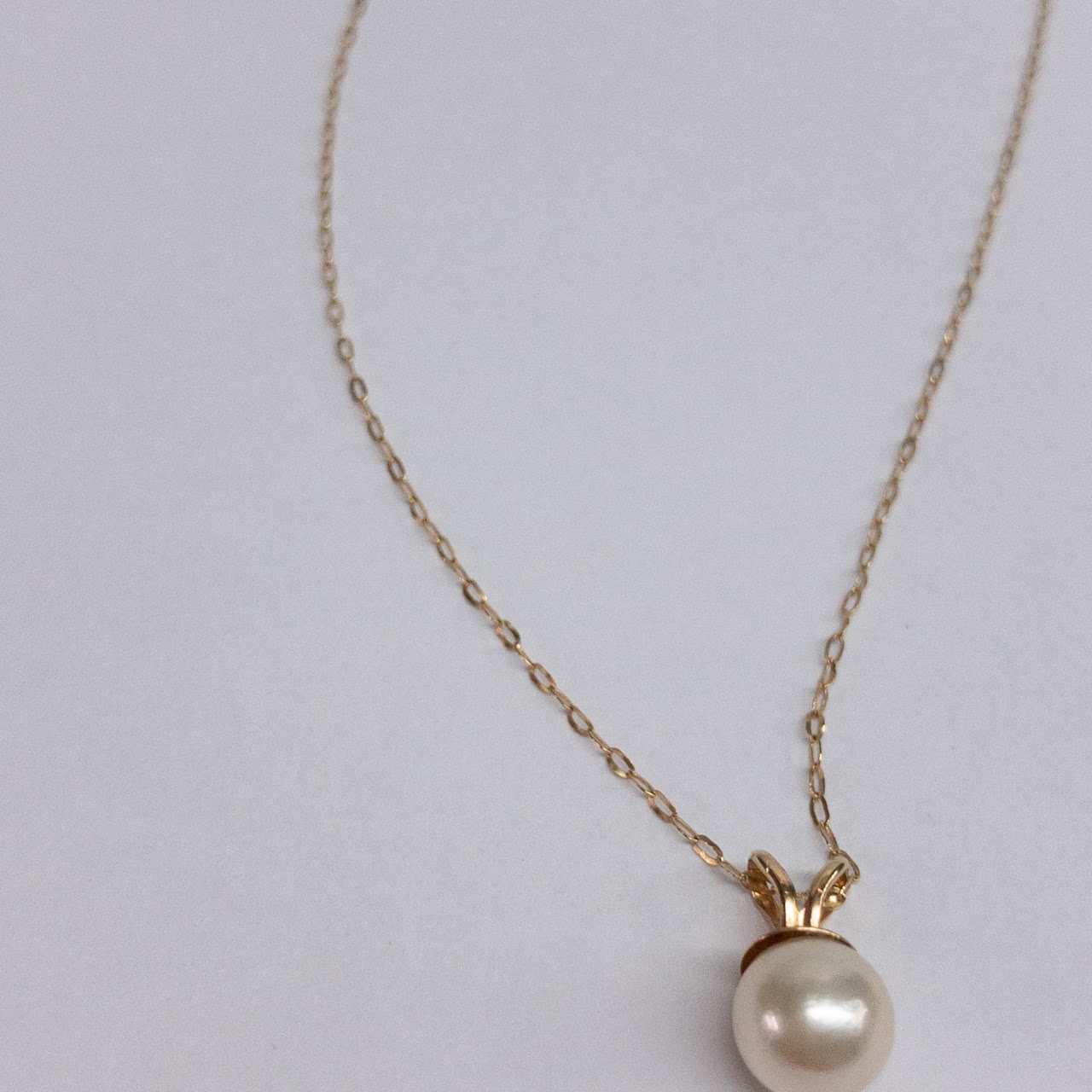 14K Gold & Pearl Necklace