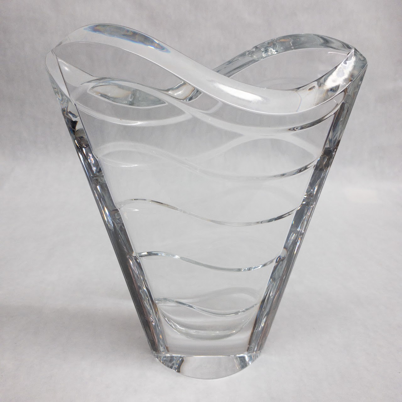 Baccarat Crystal Wave Vase