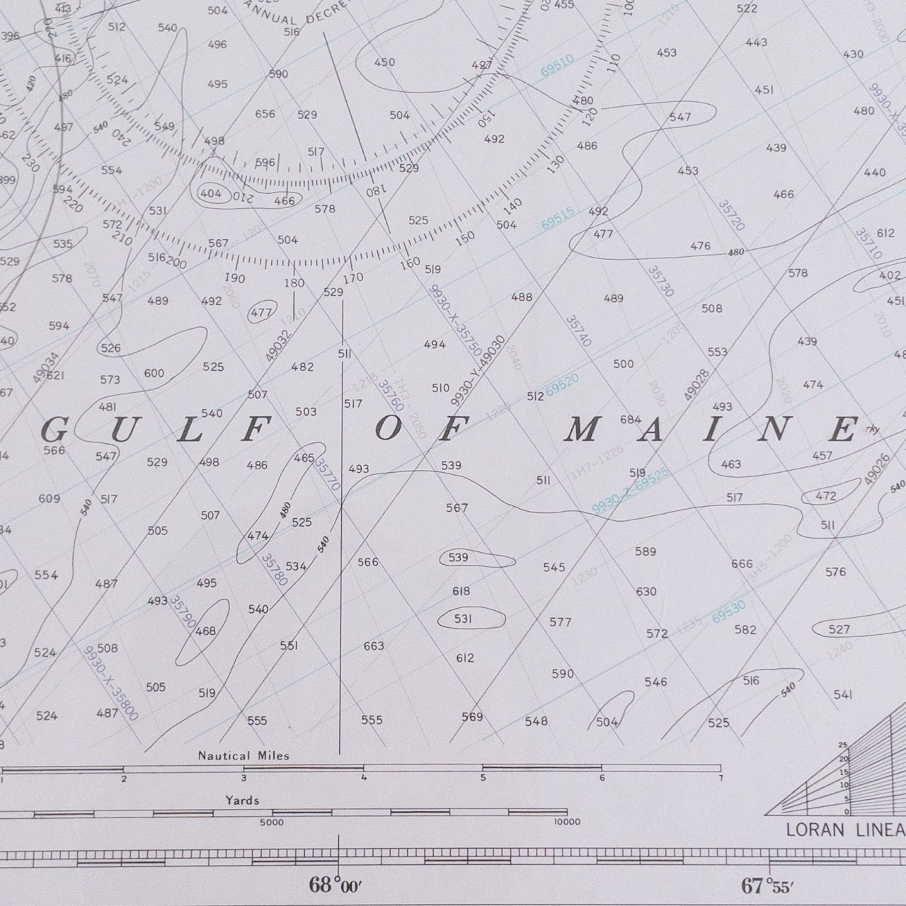 NOAA Maine Nautical & Sounding Chart 13312 Frenchman and Blue Hill Bays