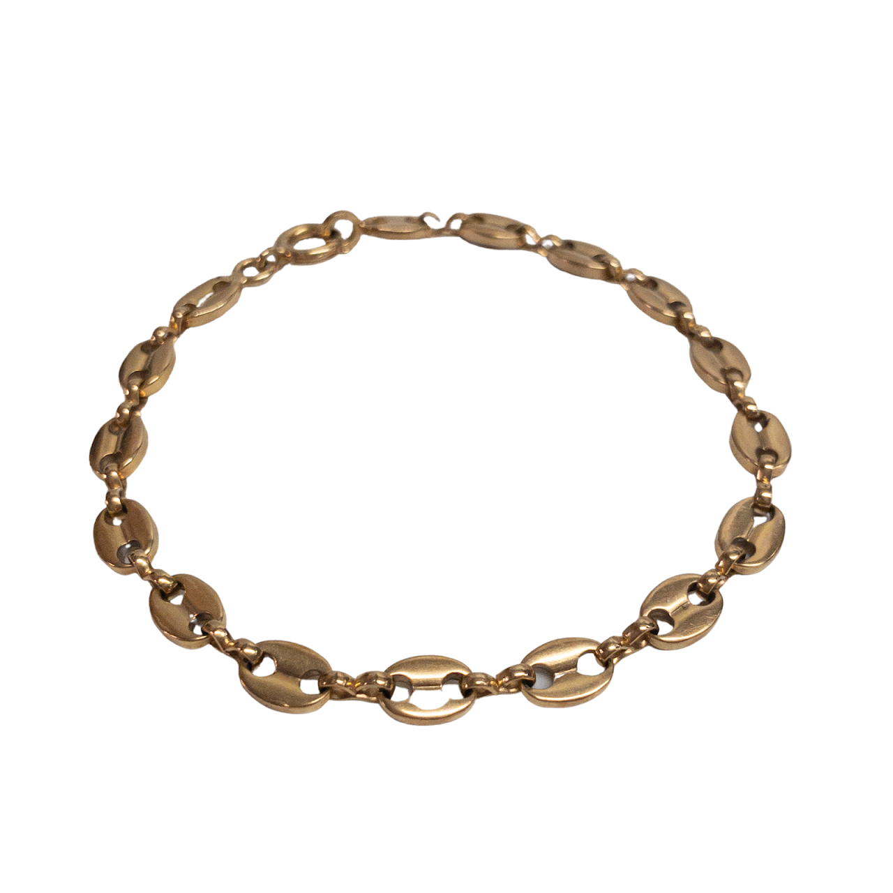 14K Gold Mariner Link Bracelet