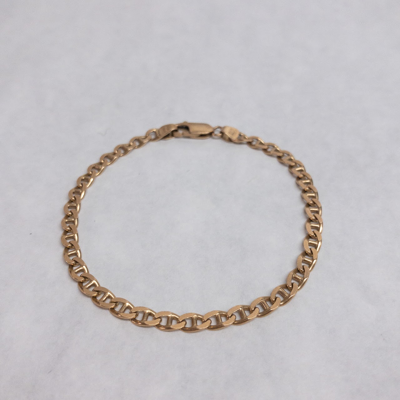 14K Gold Curb Link Bracelet