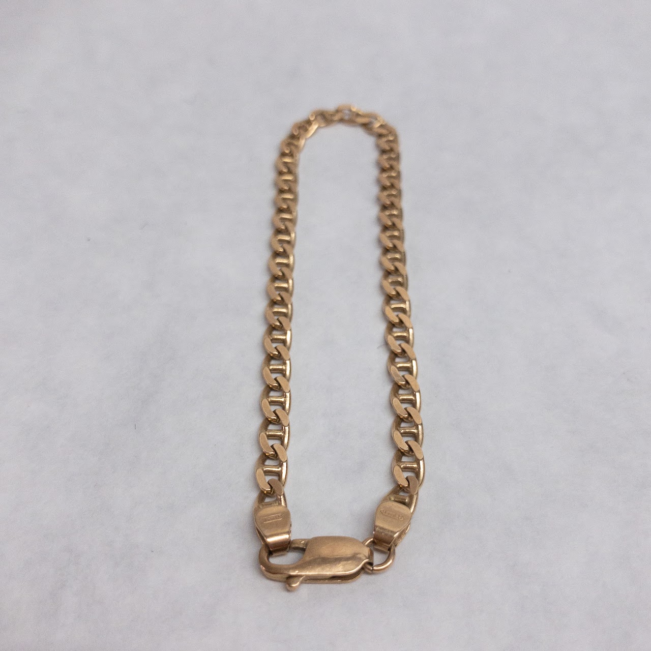 14K Gold Curb Link Bracelet