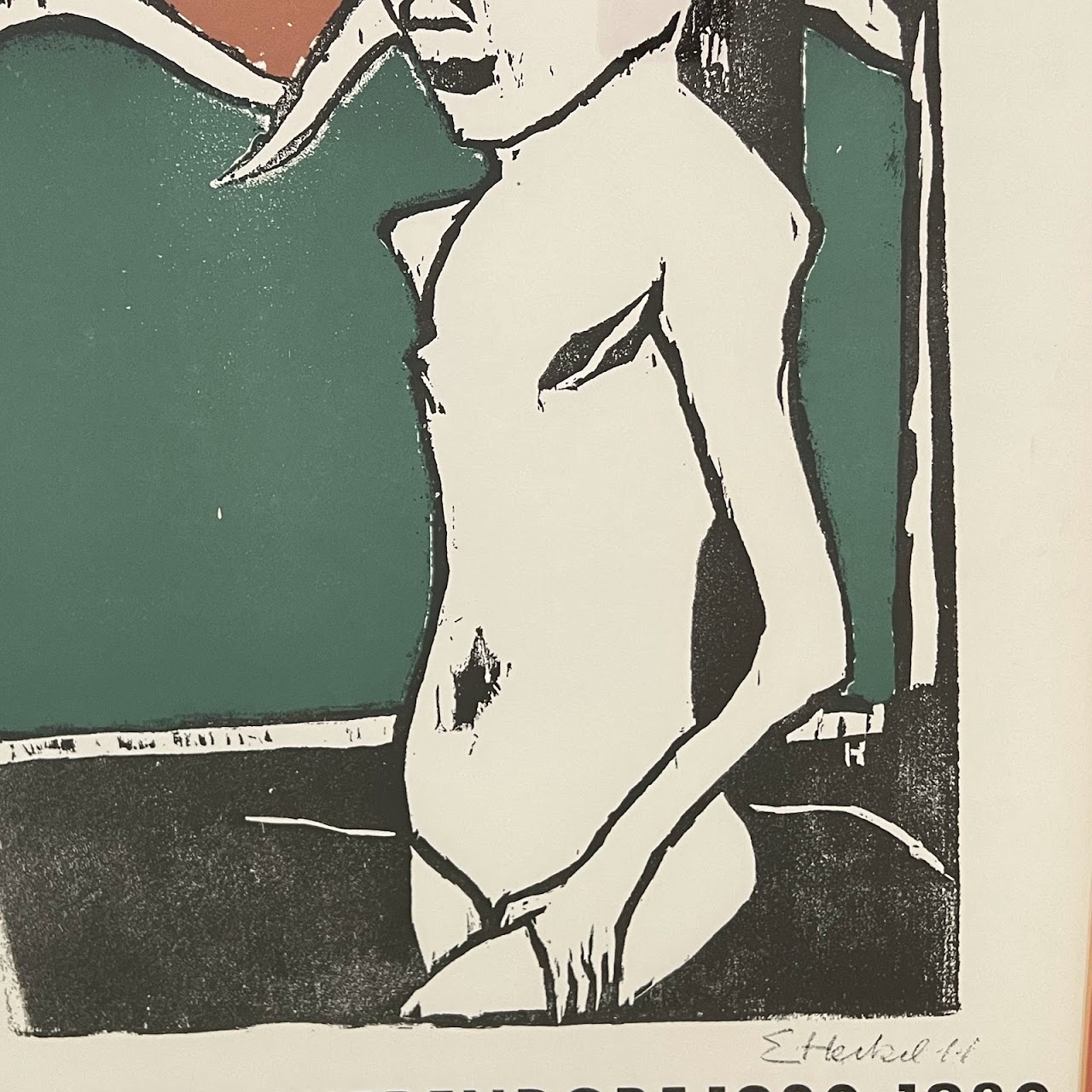 Erich Heckel Galerie Nierendorf Lithograph Exhibition Poster