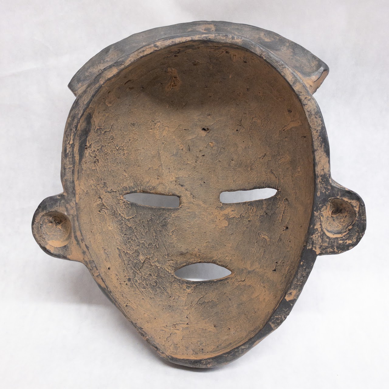 Carved Clay Ceremonial Mask