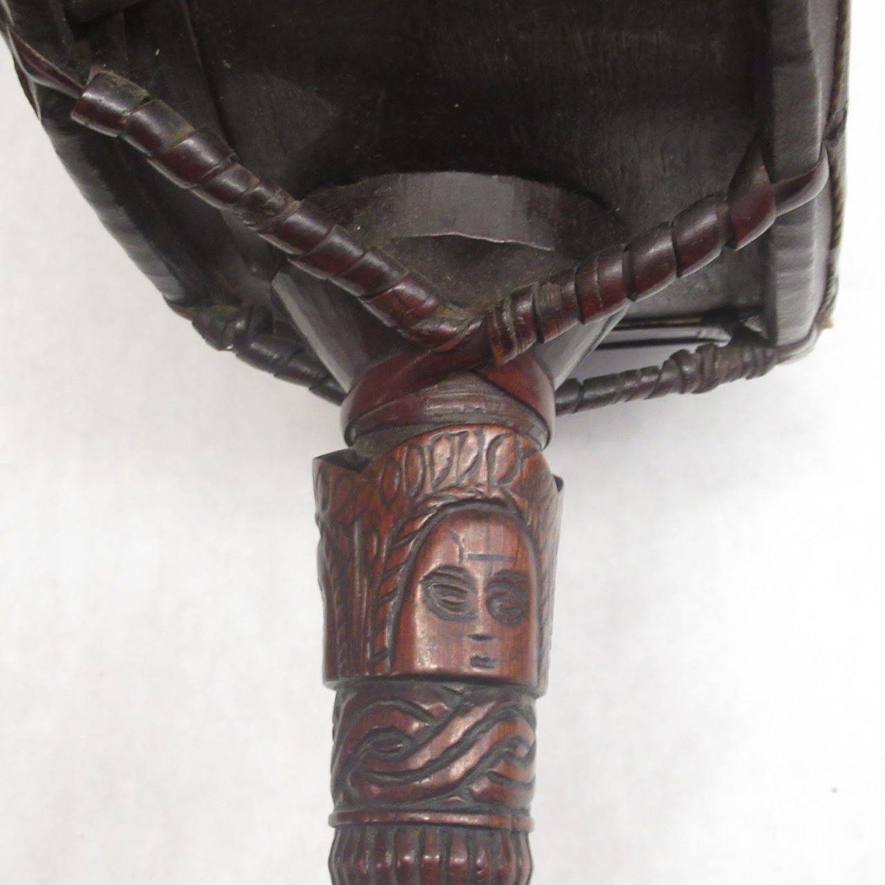 Carved Leather Top Hand Drum