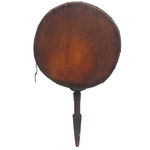 Carved Leather Top Hand Drum