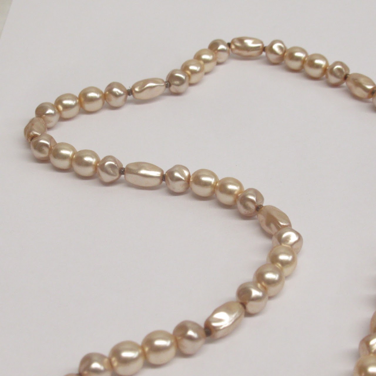 Miriam Haskell Faux Pearl Necklace