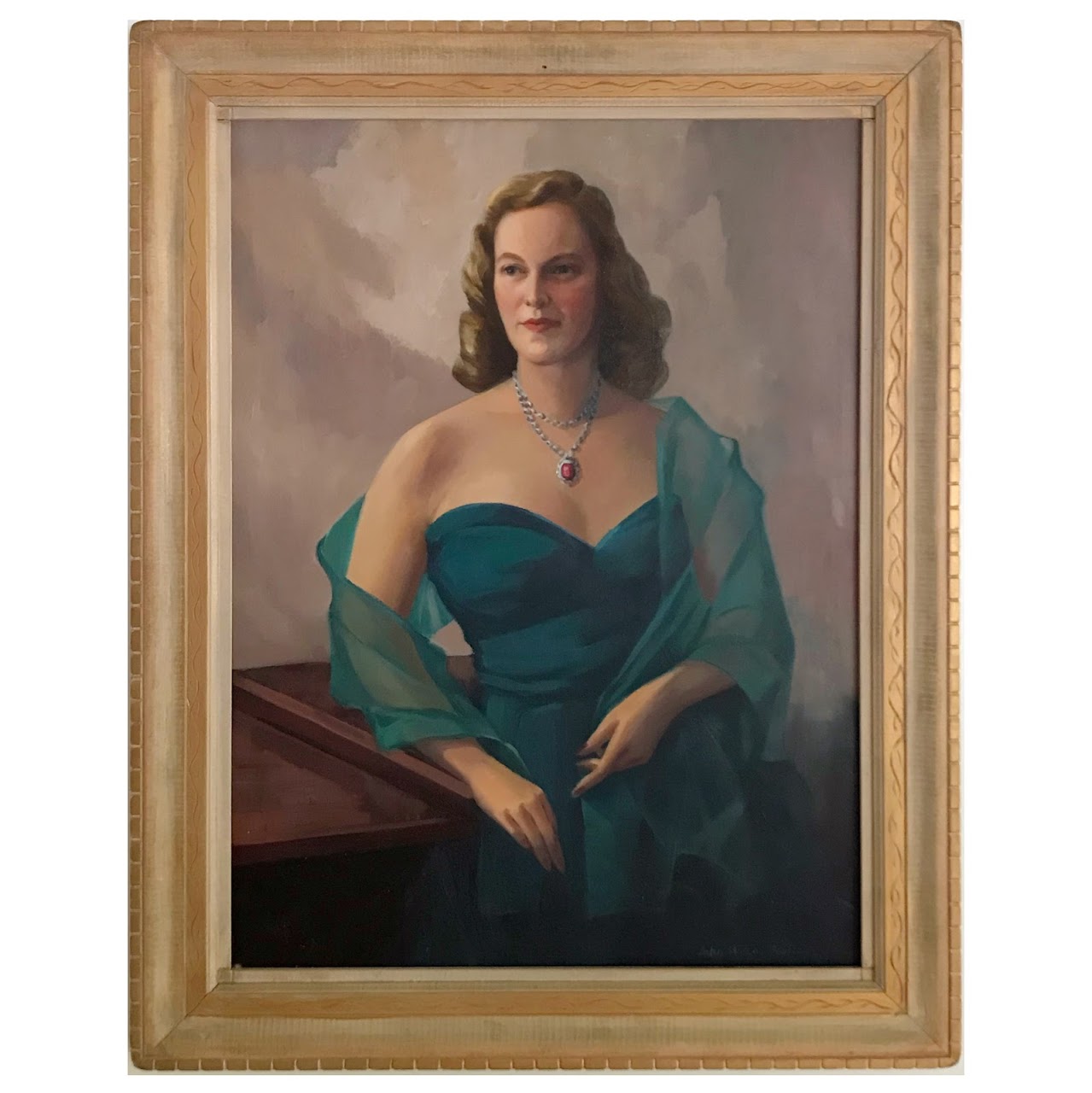 John W. Pratten Signed Oil Portrait Painting