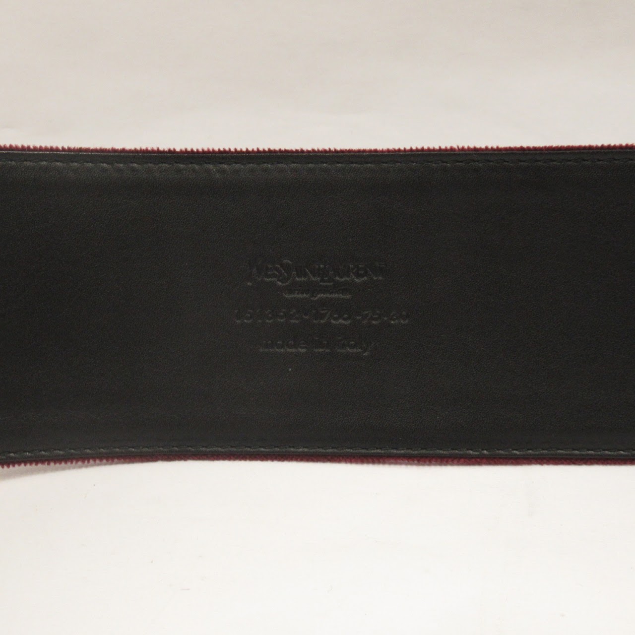 Yves Saint Laurent Velvet Belt