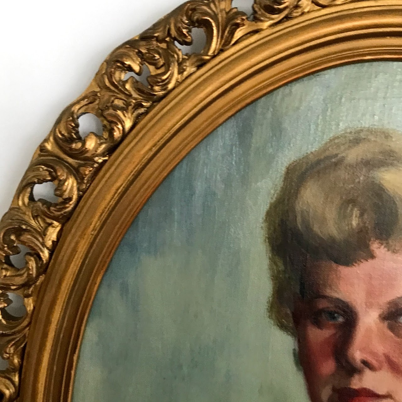 Oval Oil Portrait Painting