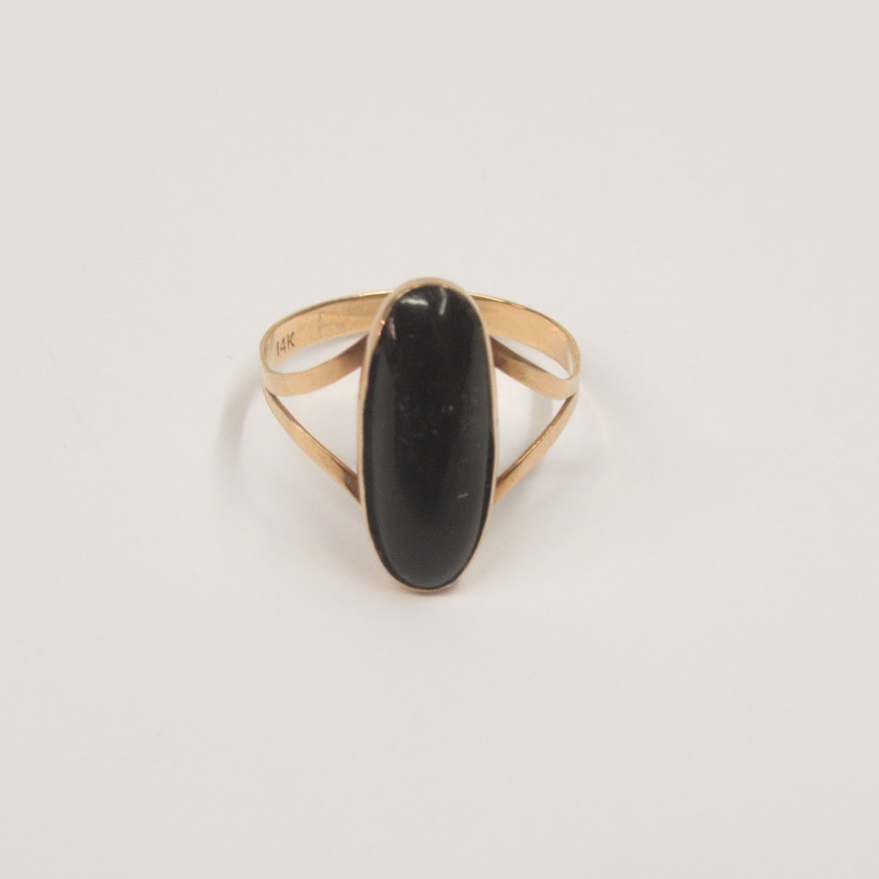 14K Gold and Onyx Ring