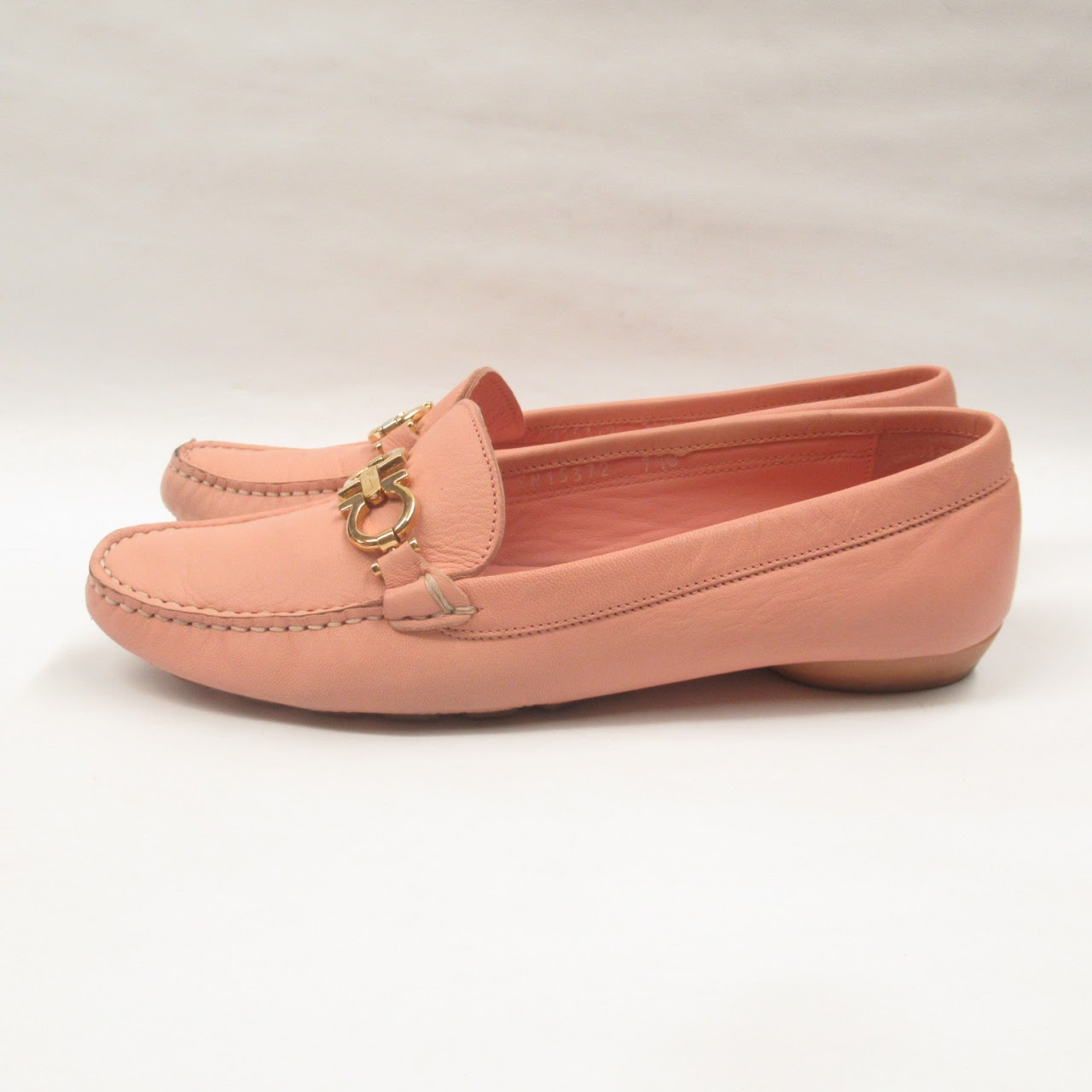 Salvatore Ferragamo Pink Leather Loafers